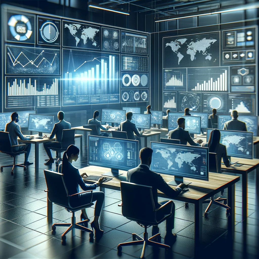 An-office-scene-showing-a-team-of-professionals-using-computers-and-advanced-software-to-analyze-data-and-collaborate.-The-environment-is-modern-and-h